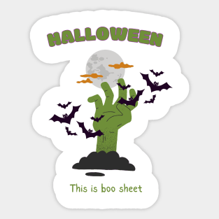 Halloween This is boo sheet Sticker